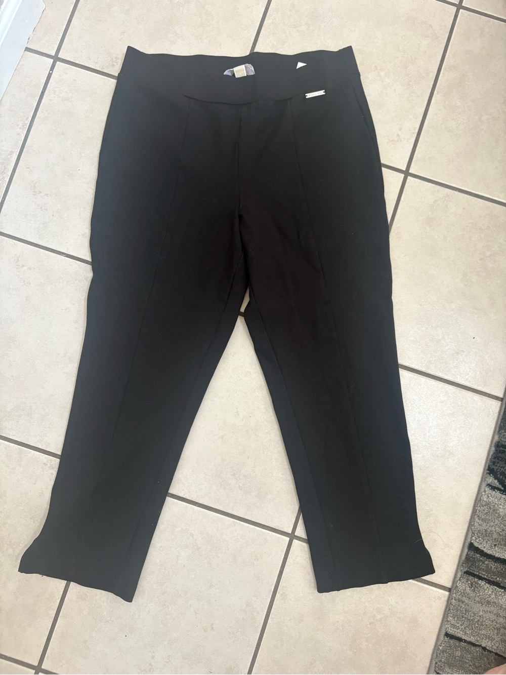 Michael Kors Black Straight-Leg Pull-On Pants